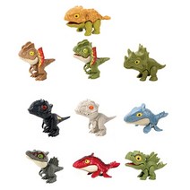 쥬라기 월드 스냅 스쿼드 공룡 생일 케이크 크리스마스 선물 새해 가방 스터퍼 장난감, [01] 1set 10pcs