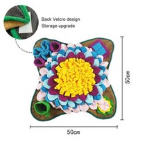 강아지노즈워크 노즈워크장난감 펫토이 부드러운 반려동물 스니핑 훈련 패드 부드러운 촉감 양털 직물 먹이 패드 대형 중형 소형견 고양이 훈련 코 작업 장난감, A