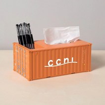 카고박스 Maritimo-펜 홀더 미니 컨테이너 20 피트 선박 명함 케이스 화물 티슈, 한개옵션1, 03 ccnl