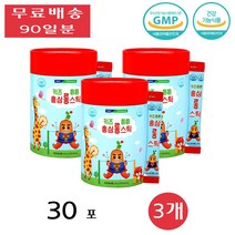 충북인삼농협 키즈튼튼 홍삼롱스틱 20g x 30포 어린이홍삼 키즈홍삼 어린이영양제 아기면역력 유아홍삼, 3통