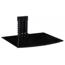 Mount-It! AV 수신기 부품 케이블 박스 Playstation4 Xbox1 블루레이 DVD 플레이어 프로젝터 8kg(18파운드) 용량 단일 선반 높이 조절