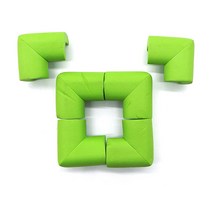 아기 모서리 보호대 스펀지 가구 책상 유리 보호 그린 끼움식 가정용 쿠션 유아 안전 캡 서랍장 탁자 코너 충격 완화 긁힘 방지 가드 두꺼운 식탁 테이블 ㄱ자 커버 패드 스폰지형