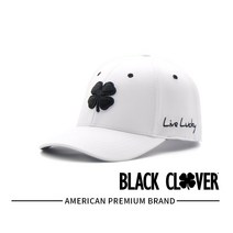 블랙클로버 PREMIER CLOVER1 골프모자 화이트/블랙클로버