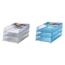 모비딕파워 [모비딕파워] 서류받침 A4파일폴더 데스크정리 포켓화일 파일정리함, 아★ (시스맥스)데스크 트레이 3.5단 22141, 아★ 파랑(BL)