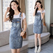 멜빵 데님 원피스 0여름옷 여성의류 힙랩 일단행거 간지나는 커버 트렌드 328336726