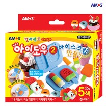 콩꼬물마켓 아이도우 아이스크림 만들기 장난감 클레이 클레이도구 세트, 1개, 20g