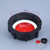 식용유말통 20리터말통 플라스틱통 농업용 물통 내구성 60mm 가는 나사 뚜껑 ibc 탱크 밸브 ibc 물 탱크 밸브 캡 폴리프로필렌 metarial, 빨간색