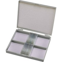 Bresser 현미경용 영구 표본(50개) 라벨이 있는 다양한 주제에 대한 조립식 및 보존 표본, 싱글, 100개