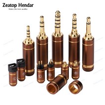1Pcs 2.5mm 3.5mm 4.4mm 수 잭 밸런스드 오디오 플러그 Y 스플리터 슬라이더 잭 MMCX 0.78mm IE80 SE846 D, 03 3.5mm 3Pole