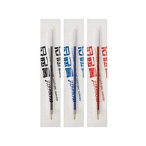 모나미 영심 볼펜 1자루 리필 검정, 30개