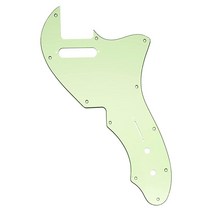 Musiclily 프로 11홀 기타 픽가드 USA 펜더 69 텔레 씬라인 스타일 일렉트릭 3겹 화이트, 3Ply Mint Green