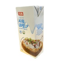 사워크림 LP 1kg 아이스박스포함 사우어 크림 sour cream 샤워크림 치즈케이크 파운드 베이킹재료 소스 생크림 하나베이킹푸드, 사워크림 LP 1kg[아이스박스포함]