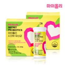 [마이올리] 시크릿케어 유산균, 30캡슐, 2개
