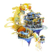 3D 입체 메탈 퍼즐 MU 건축물 창의력 인테리어소품