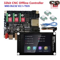 Makerbase MKS DLC32 V2.1 CNC 마더 보드 GRBL 32 비트 오프라인 컨트롤러 TS35-R 터치 스크린 커팅 조각기 업그레이드 키트, [04] DLC32-TS35-4988