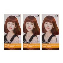 꽃을든남자 크리닉 칼라 O7 오렌지브라운, 3개