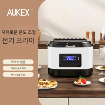 가정용 소형 퀴김기 미니튀김기 가정용튀김기 전기튀김기 5리터 돈까스 감자튀김 튀김기, 가정용 튀김기 화이트