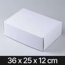 일체형 선물상자 화이트(36x25x12)포장 박스 골판지 종이케이스 택배 답례품 낱장, 26OF_일체형 화이트/024 (36x25x12)