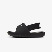 나이키 카와 슬라이드 유아용 슬리퍼 블랙 잘 잡아주는 안정감 있는 슬라이드