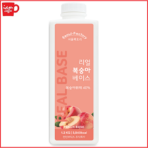서울팩토리 리얼 복숭아 베이스 1.2kg /복숭아 스무디/복숭아에이드/탄산/에이드/스무디/복숭아잼/복숭아 a29