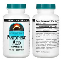 소스 네츄럴 판토텐산 250mg 250 정