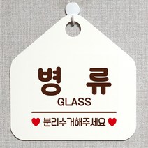 제제데코 와이파이 미용실 외출중 영업중 휴무 매장 재활용 안내판 팻말 안내표지판 300병류분리수거 오각20cm, 300병류분리수거 오각형 단면(포맥스 화이트+문구 다크브라운), 1개