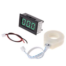 1 설정 볼트 미터 전류계 디지털 전류 전압 앰프 미터 DC 5-120V 100A 내구성, 검은색, 다른, 1개