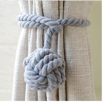 에이필 커튼 타이백 볼 커텐 끈 커튼정리로프 2P세트, 1개, 그레이