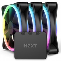 NZXT F120 RGB DUO Matte Black (3PACK/컨트롤러포함) 시스템쿨러