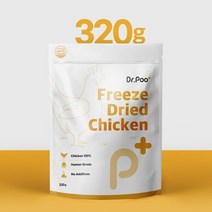 동결건조 닥터푸 고양이 동결건조간식 대용량 치킨트릿320g 5개, 색상:[색상]본상품, 100억 본상품선택