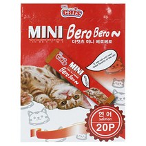 더캣츠 미니베로베로 참치 20P 고양이간식 대용량츄르, 1개, 연어