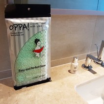 OPPA 유기농순면 레이스 샤워타올, 1개, 3.OPPA 유기농순면 레이스 샤워타올-민트