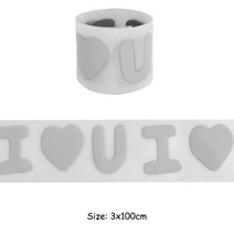 열전달 스티커 반사 애완 동물 테이프 비닐 필름 실버 언 Diy 바느질 공예품 3x100cm118595, 9024