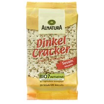 Alnatura bio spelled crackers sesame 알나투라 바이오 스펠트밀 참깨 크래커 비스킷 5gx20입 2팩, 5g, 2개