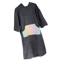 shangren 비치 서핑 가운 다이빙 서핑 수영장 가운 남성 여성 두꺼운 해변 복장 후드 판초 타월, 폴리 에스터, B