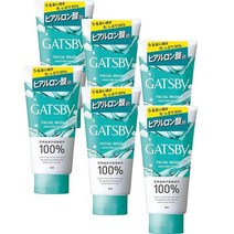 Gatsby Facial Wash 갸스비 페이셜 워시 클렌징 폼 130g 6팩