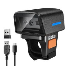 무선 블루투스 스캐너 2D 링 바코드 휴대용 웨어러블 미니 핑거 리더 1D QR 코드, 2D Scanner, 02 2D Scanner
