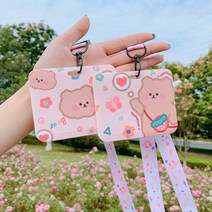 귀여운 캐릭터 교통 카드 체크카드 지갑 케이스