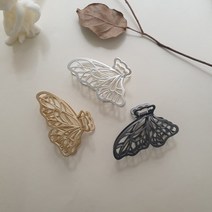 메탈 나비 헤어집게핀