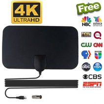 공청안테나 디지털tv안테나 tv안테나 새로운 디지털 TV 실내 안테나 접지 웨이브 미니 hdtv hdtv-t2, 한개옵션0