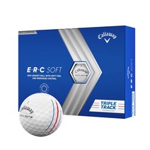캘러웨이 ERC소프트 트리플트랙 골프공 3피스, 화이트, 1개, 12개