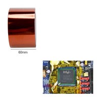 60mm 노란색 투명 필름 내열테이프 절연테이프 캡톤테이프 전자부품 폴리아미드필름 내열실리콘, 캡톤테이프-60mm