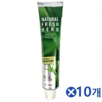 상쾌한 허브향 프레쉬 허브치약 160gx10개 개운한치약, 상세페이지 참조