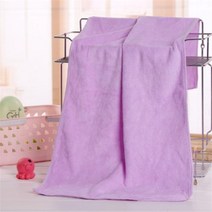 마이크로 화이버 35x75cm 드라이 헤어 타올 미용실 바버샵 스페셜 바오터우 타월 땀 흡, light purple+35x75cm  110g