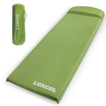 LUXCOL 럭스콜 30초 자동충기 초간편 에어매트+보관파우치 수납밴드 2개 보수세트 1개 한글 설명서 1개