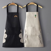Makone 오염방지 방수 기름튀김 앞치마 주방업소 베이커리 남녀 작업복 커플 앞치마, AX두개세트