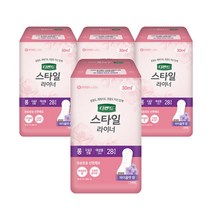 디펜드 스타일 라이너 바이올렛향 롱 요실금 전용 여성용 28개 x 4팩 성인속기저귀, 상세페이지 참조