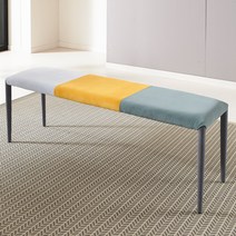 [로드퍼니처] 패브릭 벤치의자/카페벤치/식당의자/식탁별도, 파블로 3인 벤치의자