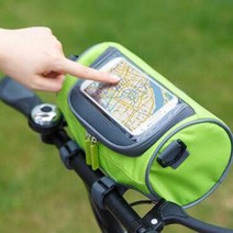 로드 자전거 바이크 휴대폰 터치 패드 가방 핸들바 핸드폰 소품 수납 파우치 블랙