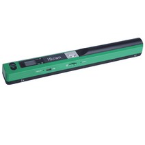 iscan 휴대용 펜 스캐너 미니 핸드 무선 포터블 스캐너 A4 스캔 900DPI, 녹색 + 32G 메모리 카드